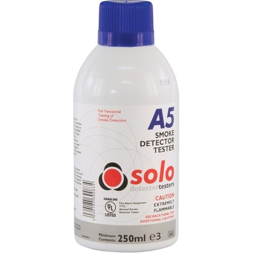WORKWEAR, SAFETY & CORPORATE CLOTHING SPECIALISTS SOLO A5 Test Smoke - 250ml - Flammable (for use with MF-SDTK)