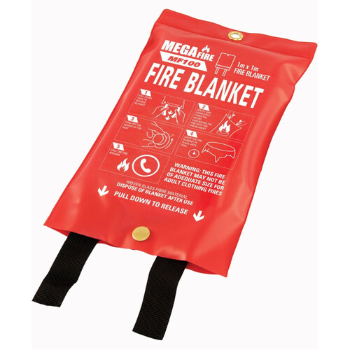 WORKWEAR, SAFETY & CORPORATE CLOTHING SPECIALISTS 1.0m x 1.0m Fire Blanket
