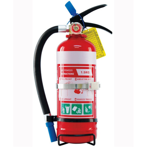 WORKWEAR, SAFETY & CORPORATE CLOTHING SPECIALISTS - 1.5kg ABE Extinguisher c/w Vehicle Bracket