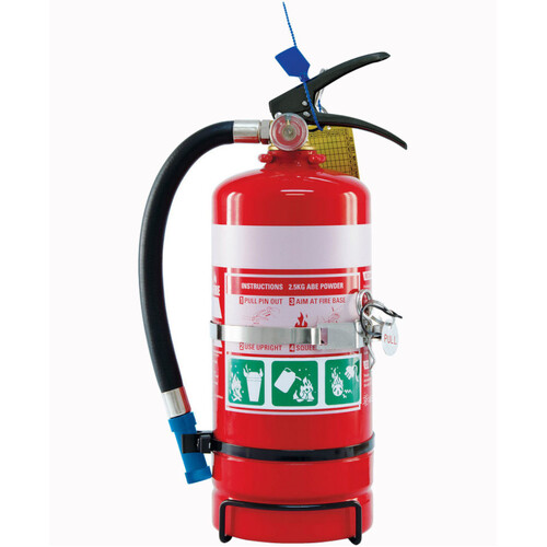 WORKWEAR, SAFETY & CORPORATE CLOTHING SPECIALISTS - 2.5kg ABE Extinguisher c/w Vehicle Bracket