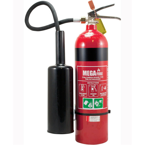 WORKWEAR, SAFETY & CORPORATE CLOTHING SPECIALISTS 3.5kg Carbon Dioxide Extinguisher c/w Wall Bracket