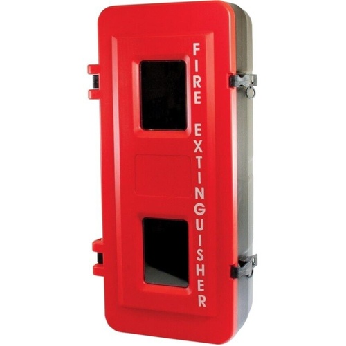 WORKWEAR, SAFETY & CORPORATE CLOTHING SPECIALISTS Plactic Heavy Duty Extinguisher Cabinet to suit 4.5kg - Latch
