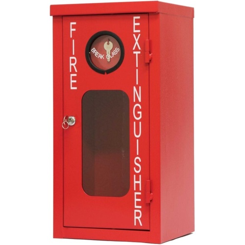 WORKWEAR, SAFETY & CORPORATE CLOTHING SPECIALISTS - Metal Extinguisher Cabinet to suit 2.5kg with 003 Lock