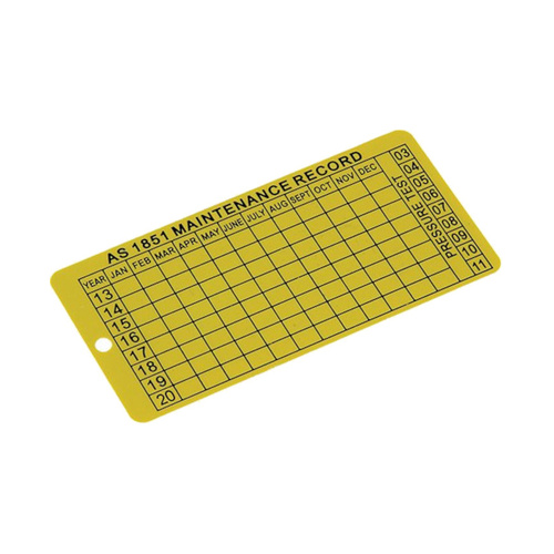 WORKWEAR, SAFETY & CORPORATE CLOTHING SPECIALISTS Date/Maintenance Tag - Plastic