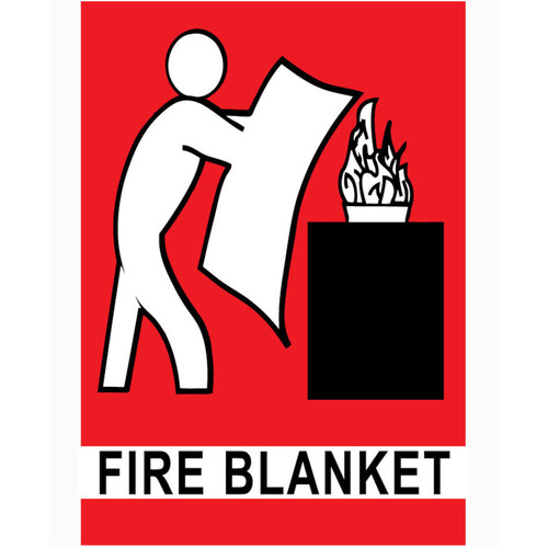 WORKWEAR, SAFETY & CORPORATE CLOTHING SPECIALISTS Fire Blanket Location Sign