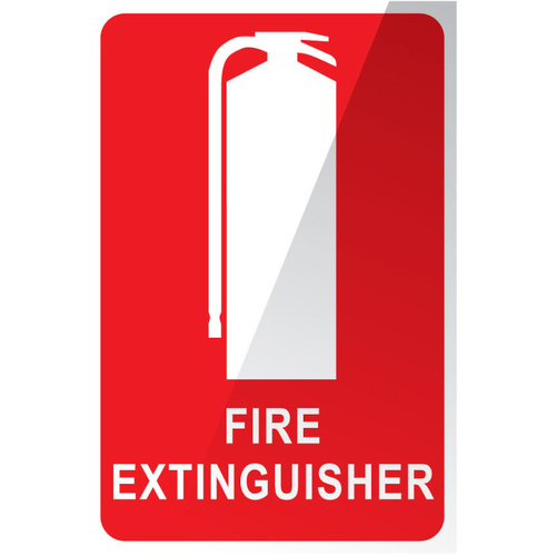 WORKWEAR, SAFETY & CORPORATE CLOTHING SPECIALISTS Extinguisher Location Sign - Vinyl Sticker 150 x 225mm