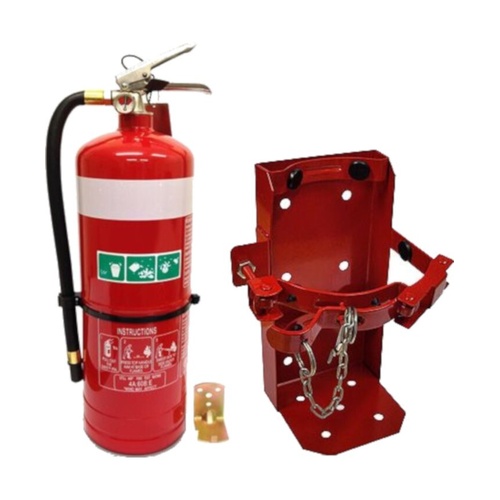 WORKWEAR, SAFETY & CORPORATE CLOTHING SPECIALISTS - Red Wall Bracket for 4,5kg Extinguisher
