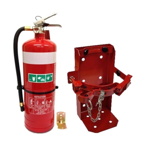 WORKWEAR, SAFETY & CORPORATE CLOTHING SPECIALISTS Red Wall Bracket for 4,5kg Extinguisher