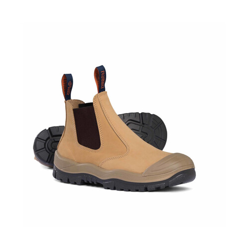 WORKWEAR, SAFETY & CORPORATE CLOTHING SPECIALISTS - Wheat Premium Elastic Sided Boot w/ Scuff Cap