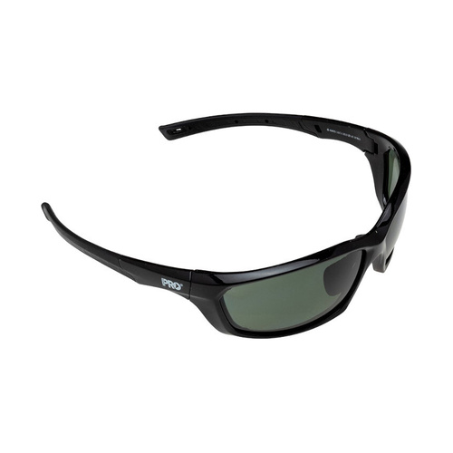 WORKWEAR, SAFETY & CORPORATE CLOTHING SPECIALISTS - Surge Polarised Smoke Lens -  Gloss Black Frame