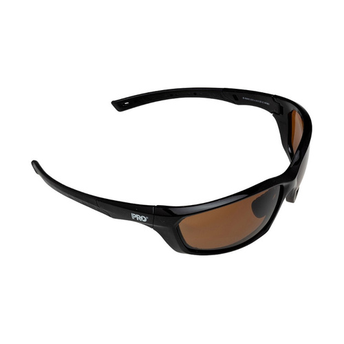WORKWEAR, SAFETY & CORPORATE CLOTHING SPECIALISTS - Surge Polarised Brown Lens -  Gloss Black Frame