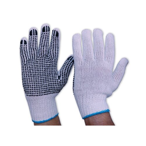 WORKWEAR, SAFETY & CORPORATE CLOTHING SPECIALISTS Knitted Poly/Cotton With PVC Dots Gloves