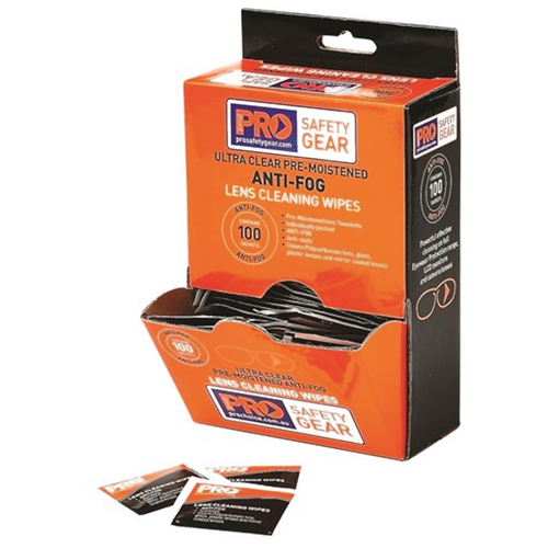 WORKWEAR, SAFETY & CORPORATE CLOTHING SPECIALISTS - Anti-Fog Lens Wipes. Box of 100