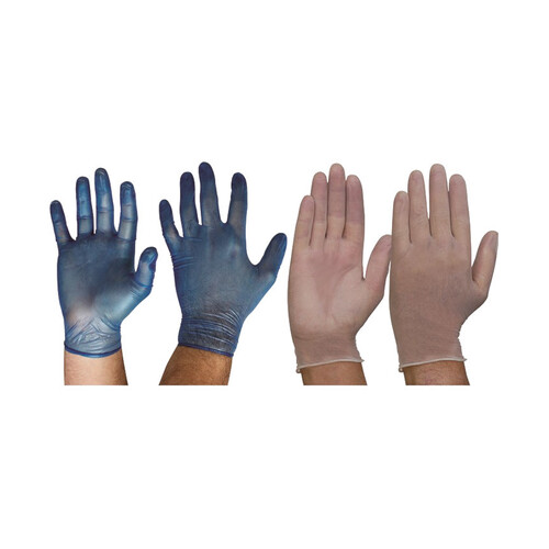 WORKWEAR, SAFETY & CORPORATE CLOTHING SPECIALISTS - Disp Vinyl P/Free Box - 100 pieces - Blue