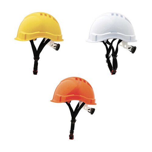 WORKWEAR, SAFETY & CORPORATE CLOTHING SPECIALISTS Airborne Linesman Hard Hat Unvented Micro Peak