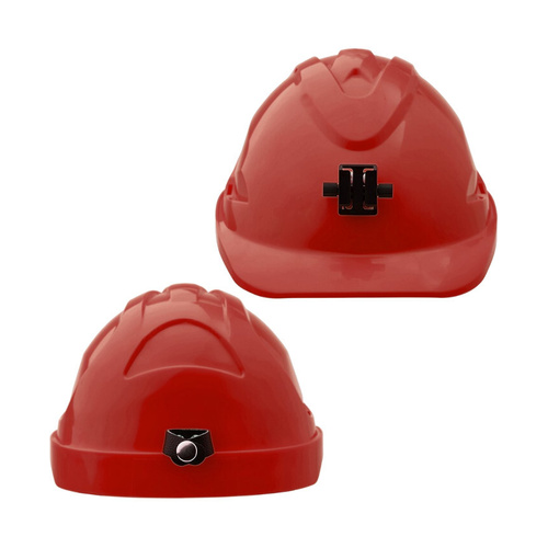 WORKWEAR, SAFETY & CORPORATE CLOTHING SPECIALISTS - Hard Hat (V9) - UNVENTED, 6 Point PINLOCK Harness c/w Lamp Bracket