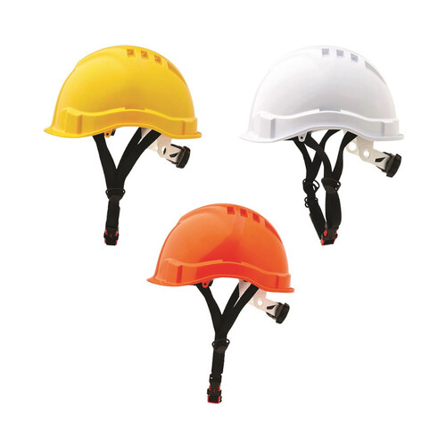 WORKWEAR, SAFETY & CORPORATE CLOTHING SPECIALISTS - Airborne Linesman Hard Hat Vented Micro Peak