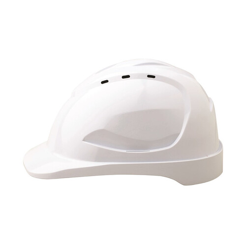 WORKWEAR, SAFETY & CORPORATE CLOTHING SPECIALISTS - V9 Hard Hat Vented Pushlock Harness - White