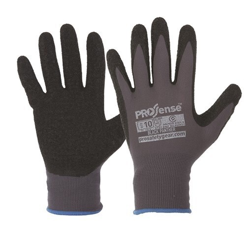 WORKWEAR, SAFETY & CORPORATE CLOTHING SPECIALISTS - BLACK PANTHER Latex Palm on Nylon Liner