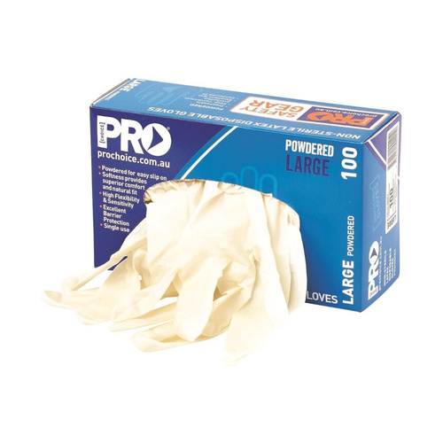 WORKWEAR, SAFETY & CORPORATE CLOTHING SPECIALISTS - Disp Latex Powdered Box - 100 pieces