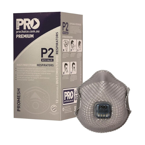 WORKWEAR, SAFETY & CORPORATE CLOTHING SPECIALISTS - ProMesh P2 with Valve Respirator - Box of 12