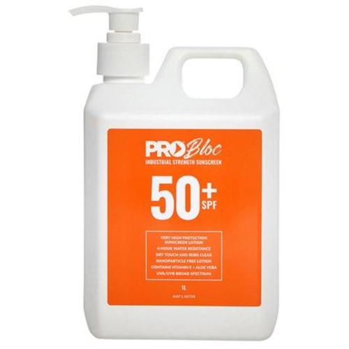 WORKWEAR, SAFETY & CORPORATE CLOTHING SPECIALISTS PROBLOC SPF50+ SUN PROECTION RETAIL STAND DISPLAY PRODUCT MODULE
