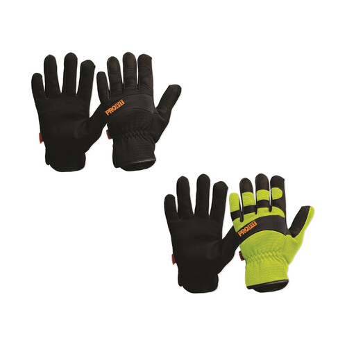 WORKWEAR, SAFETY & CORPORATE CLOTHING SPECIALISTS - PRO-FIT RIGGAMATE Synthetic Leather, Hi Vis Yellow