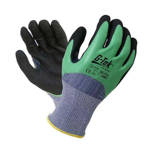 WORKWEAR, SAFETY & CORPORATE CLOTHING SPECIALISTS - G-TEK WET WORK 3 NITRILE COAT PVC 3/4 DIPPED