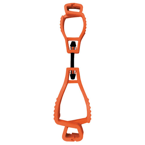 WORKWEAR, SAFETY & CORPORATE CLOTHING SPECIALISTS - PIP GLOVE CLIP INTERLOCK CLIP, ORANGE