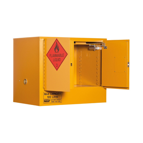 WORKWEAR, SAFETY & CORPORATE CLOTHING SPECIALISTS PRATT FLAMMABLE CABINET 100LTR 2 DOOR, 1 SHELF