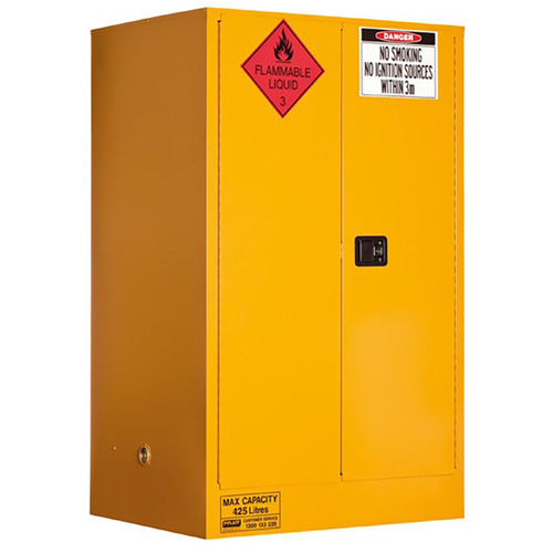 WORKWEAR, SAFETY & CORPORATE CLOTHING SPECIALISTS - PRATT FLAMMABLE CABINET 425LTR 2 DOOR, 3 SHELF