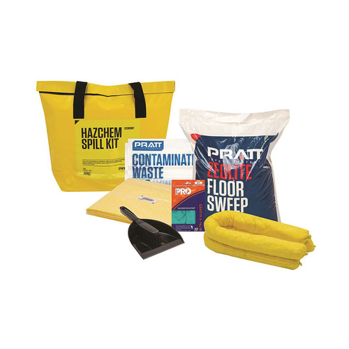 WORKWEAR, SAFETY & CORPORATE CLOTHING SPECIALISTS PRATT ECONOMY 50LTR  HAZCHEM SPILL KIT- YELLOW BAG