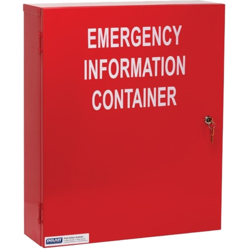 WORKWEAR, SAFETY & CORPORATE CLOTHING SPECIALISTS PRATT HAZMAT EMERGENCY INFORMATION CABINET 500 X 600 X 100