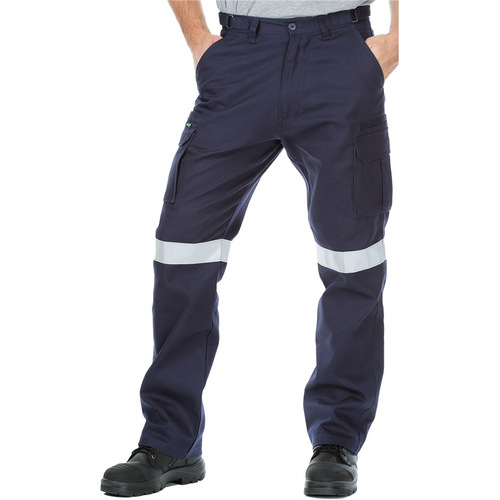 WORKWEAR, SAFETY & CORPORATE CLOTHING SPECIALISTS - Cotton Drill Regular Weight Multi Pocket Taped Cargo Pants