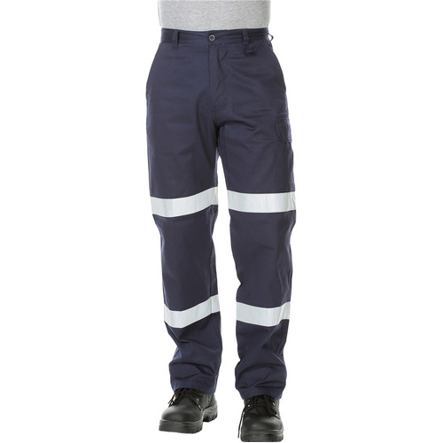 WORKWEAR, SAFETY & CORPORATE CLOTHING SPECIALISTS - Lightweight Cotton Drill Biomotion Taped Cargo Pants