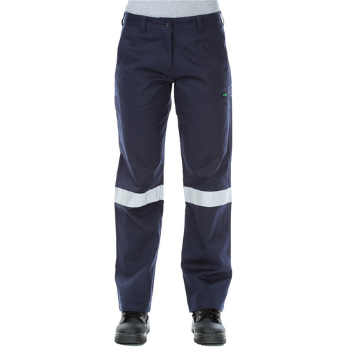 WORKWEAR, SAFETY & CORPORATE CLOTHING SPECIALISTS - Womens Lightweight Cotton Drill Taped Cargo Pants