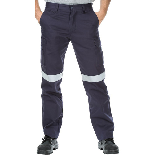 WORKWEAR, SAFETY & CORPORATE CLOTHING SPECIALISTS - Cotton Drill Regular Weight Taped Cargo Pants