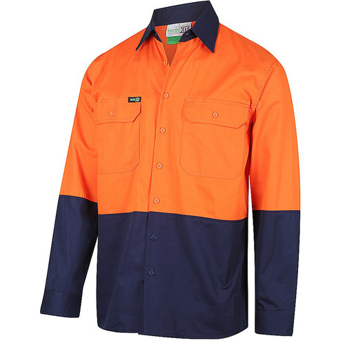 WORKWEAR, SAFETY & CORPORATE CLOTHING SPECIALISTS - Hi-Vis Lightweight Adjustable Cuff Shirt