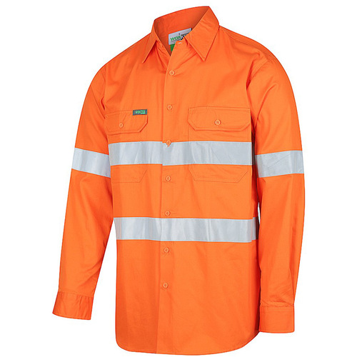 WORKWEAR, SAFETY & CORPORATE CLOTHING SPECIALISTS - Hi-Vis 2 Tone Vented Regular Weight Taped Shirt