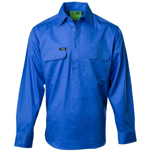 WORKWEAR, SAFETY & CORPORATE CLOTHING SPECIALISTS - Lightweight Half Closed Country Shirt