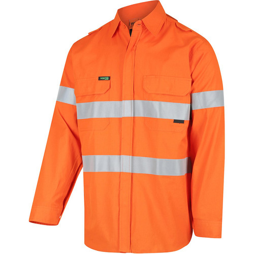 WORKWEAR, SAFETY & CORPORATE CLOTHING SPECIALISTS - FLAREX PPE2 FR Inherent 215gsm Vented Taped Shirt