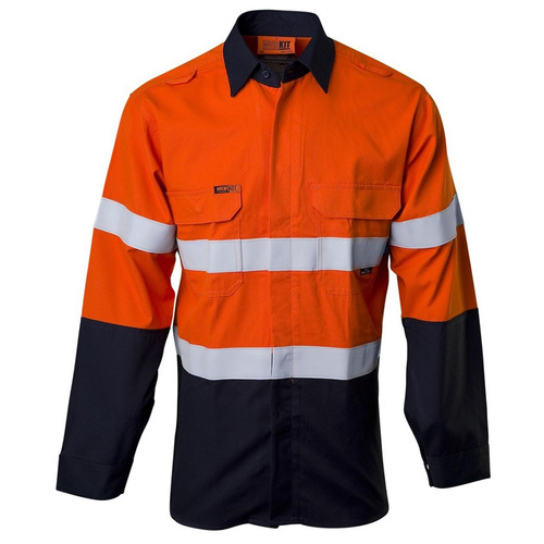 WORKWEAR, SAFETY & CORPORATE CLOTHING SPECIALISTS - FLAREX RIPSTOP PPE2 FR Inherent 197gsm Taped Shirt