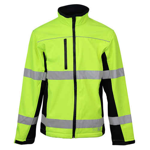 WORKWEAR, SAFETY & CORPORATE CLOTHING SPECIALISTS Hi-Vis Biomotion Taped Softshell Jacket