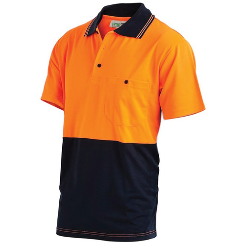 WORKWEAR, SAFETY & CORPORATE CLOTHING SPECIALISTS - Short Sleeve Poly Cotton Polo Shirt - Two Tone