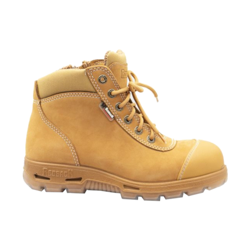 WORKWEAR, SAFETY & CORPORATE CLOTHING SPECIALISTS L/Z Cobar Safety Toe Wheat Nubuck Zip Scuff Cap