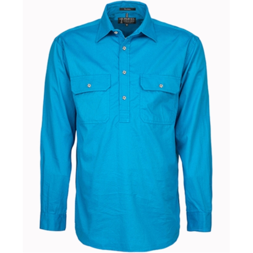 WORKWEAR, SAFETY & CORPORATE CLOTHING SPECIALISTS - Men's Pilbara Shirt - Closed Front Long Sleeve