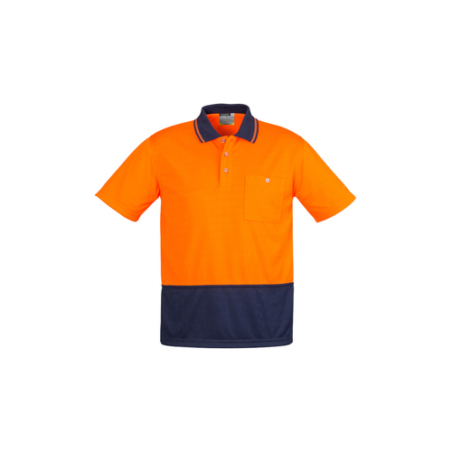 WORKWEAR, SAFETY & CORPORATE CLOTHING SPECIALISTS - Unisex Hi Vis Basic Spliced S/S Polo