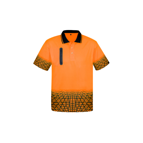 WORKWEAR, SAFETY & CORPORATE CLOTHING SPECIALISTS - Mens Hi Vis Tracks Polo