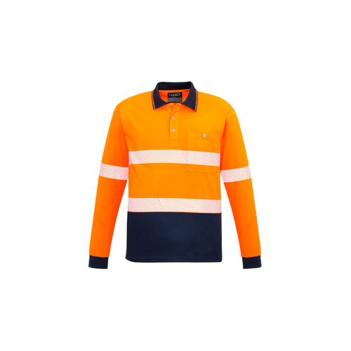 WORKWEAR, SAFETY & CORPORATE CLOTHING SPECIALISTS - Unisex Hi Vis Segmented L/S Polo