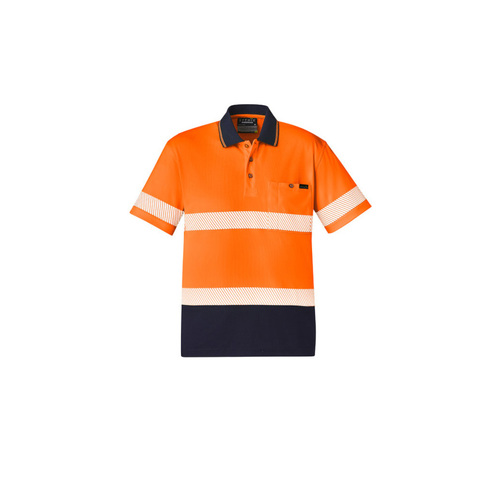 WORKWEAR, SAFETY & CORPORATE CLOTHING SPECIALISTS - Unisex Hi Vis Segmented S/S Polo